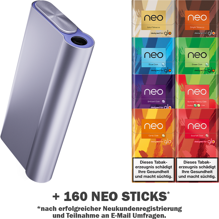 Glo kaufen ab 6,80 € + 160 Gratis Neo sticks im Angebot ✔️