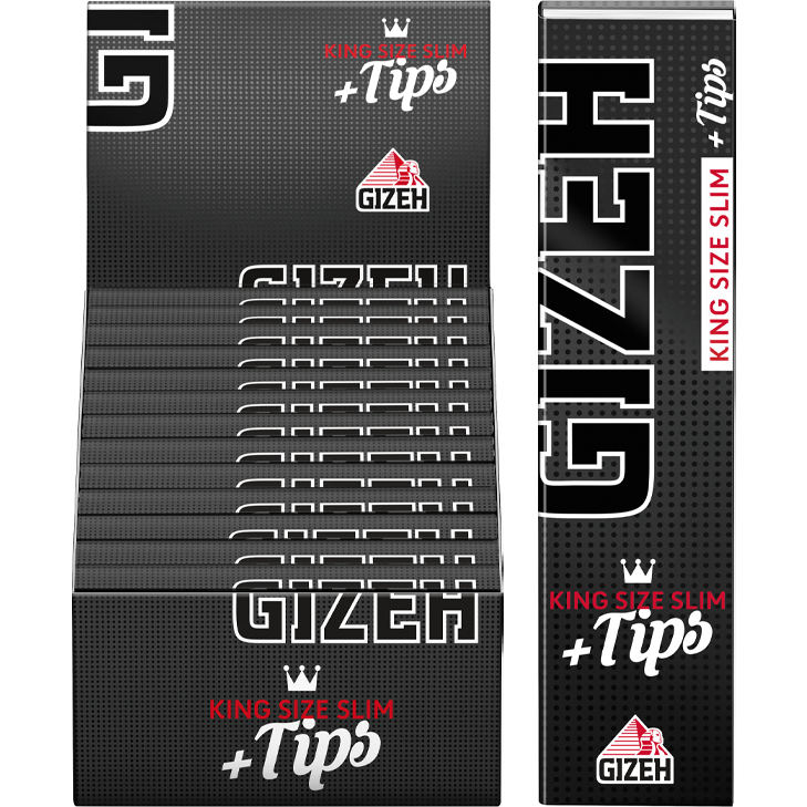 Gizeh Black King Size Slim + Tips