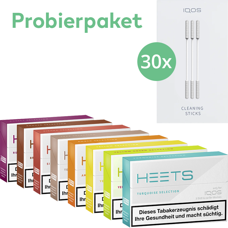 IQOS HEETS Probierpaket ➕ Cleaning Sticks