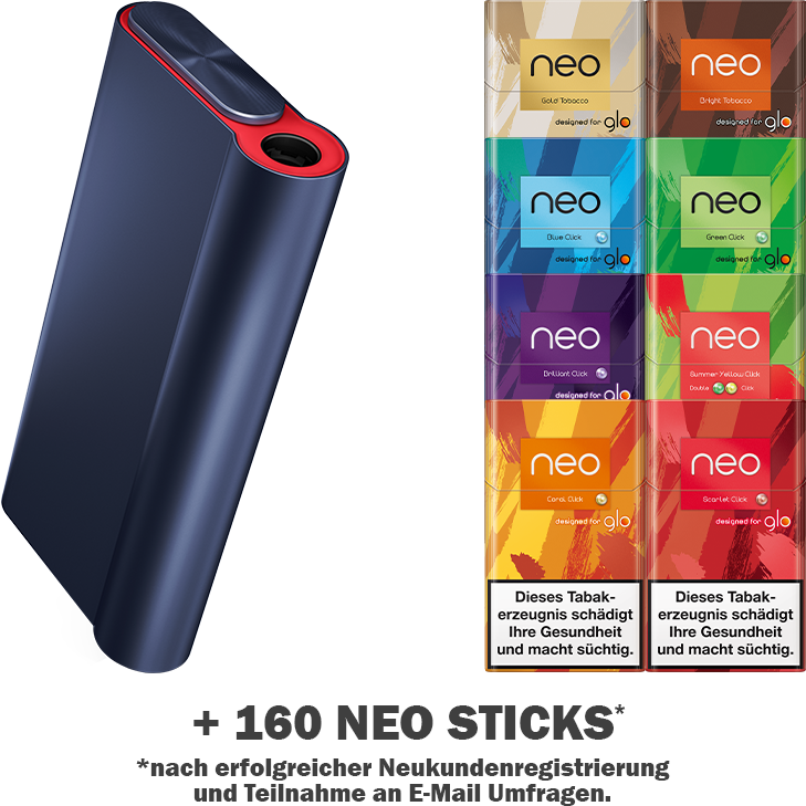 Neo Blueberry Switch Tobacco 20 Sticks designed for Glo