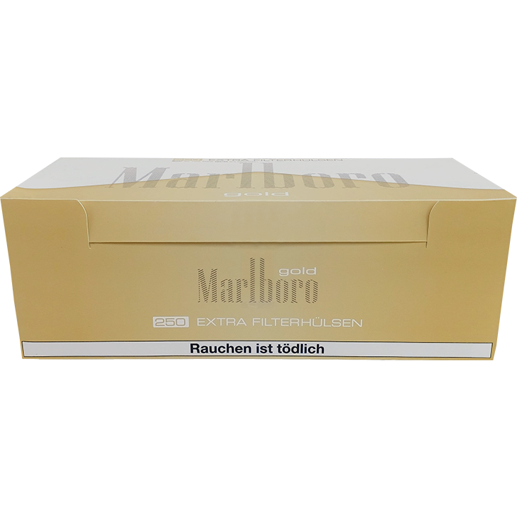 2x Marlboro Gold Tabak 70g M Dose + 2x Marlboro Gold Extra Filterhülsen+  Zubehör