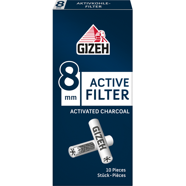 Gizeh Active Filter 8 mm 10 Stück ✔️ in deiner Tabak Welt