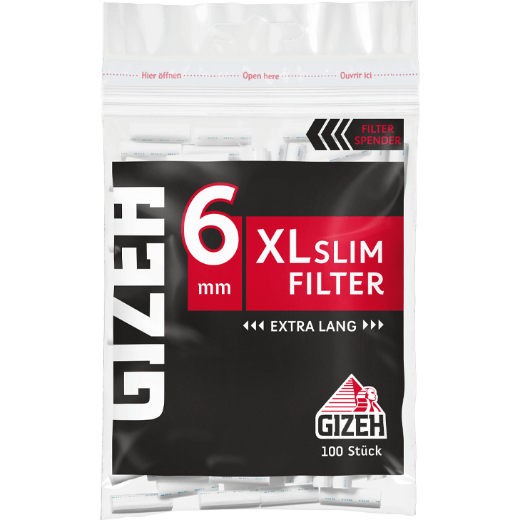 Gizeh Black XL Slim Filter 6 m ✔️ in deiner Tabak Welt