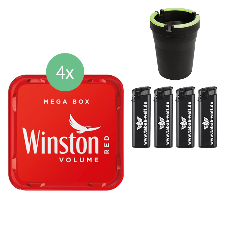 Winston Mega Box 4 x 140g mit Etui ✔️ in deiner Tabak Welt