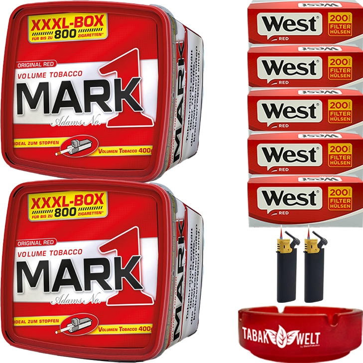 Mark 1 - 2 x 400g mit 1000 Hülsen ✔️ in deiner Tabak Welt