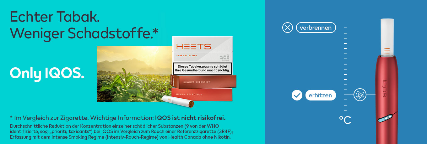 IQOS Angebot 34,90 € + max. 80 HEETS gratis