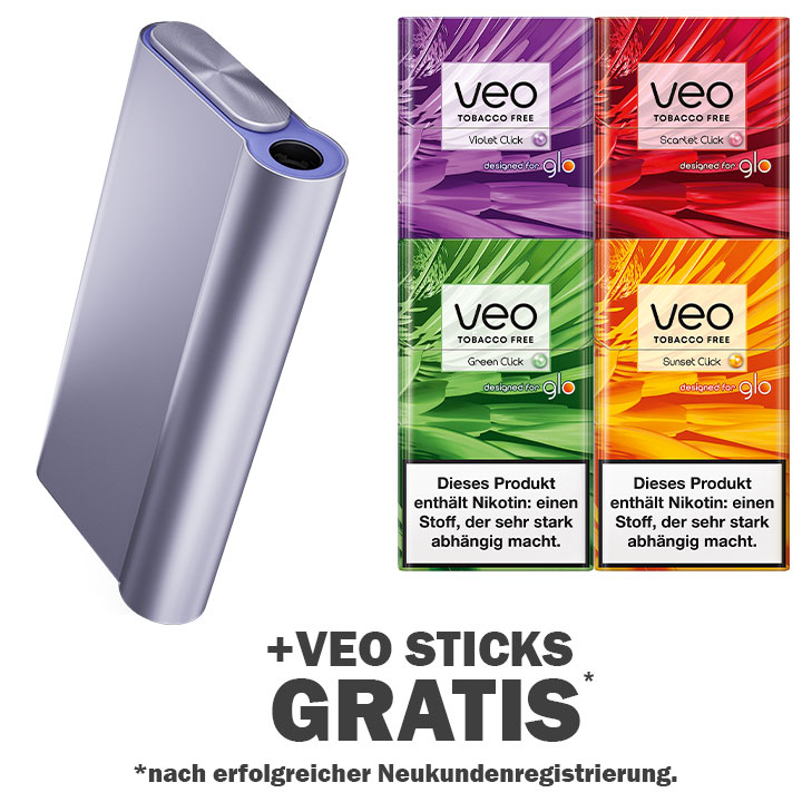 glo ab 19 € + 160 veo sticks gratis » Online Tabak Shop