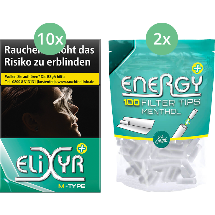 Elixyr Plus Menthol Zigaretten 8 € ✔️ in deiner Tabak Welt