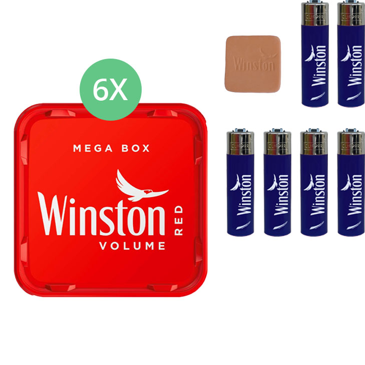 Winston Mega Box 6 x 140g mit  ✔️ in deiner Tabak Welt