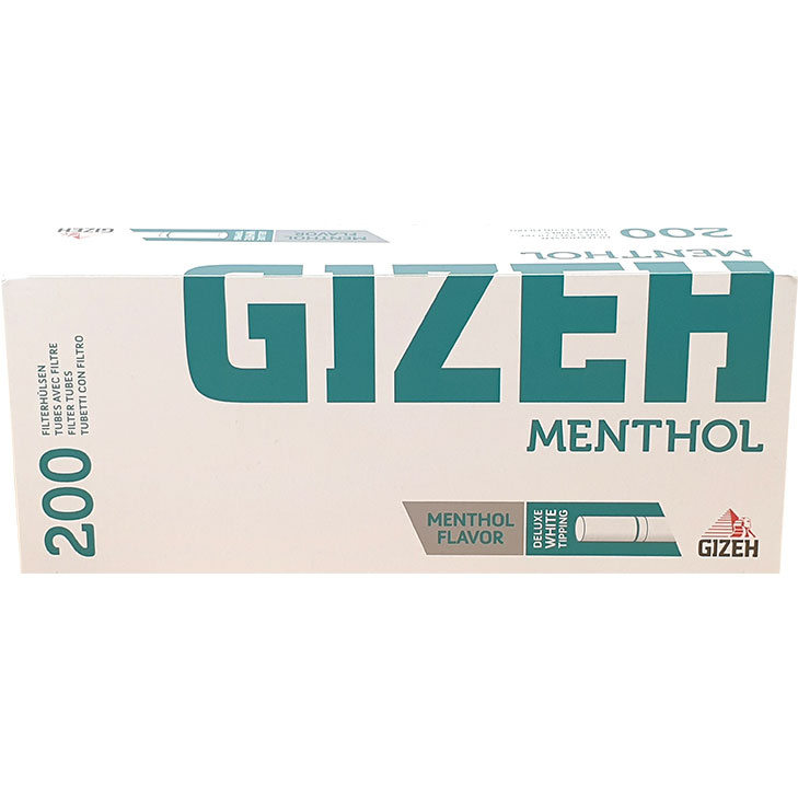 Gizeh Menthol Zigaretten Hülse 200 St. mit Menthol Geschmack
