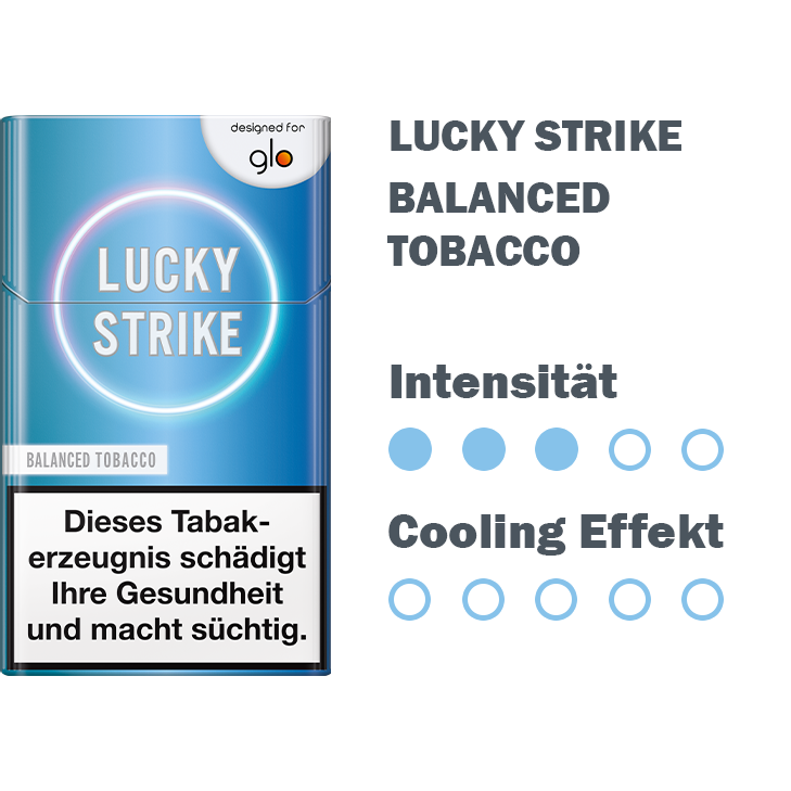 glo Lucky Strike Gold Tobacco 